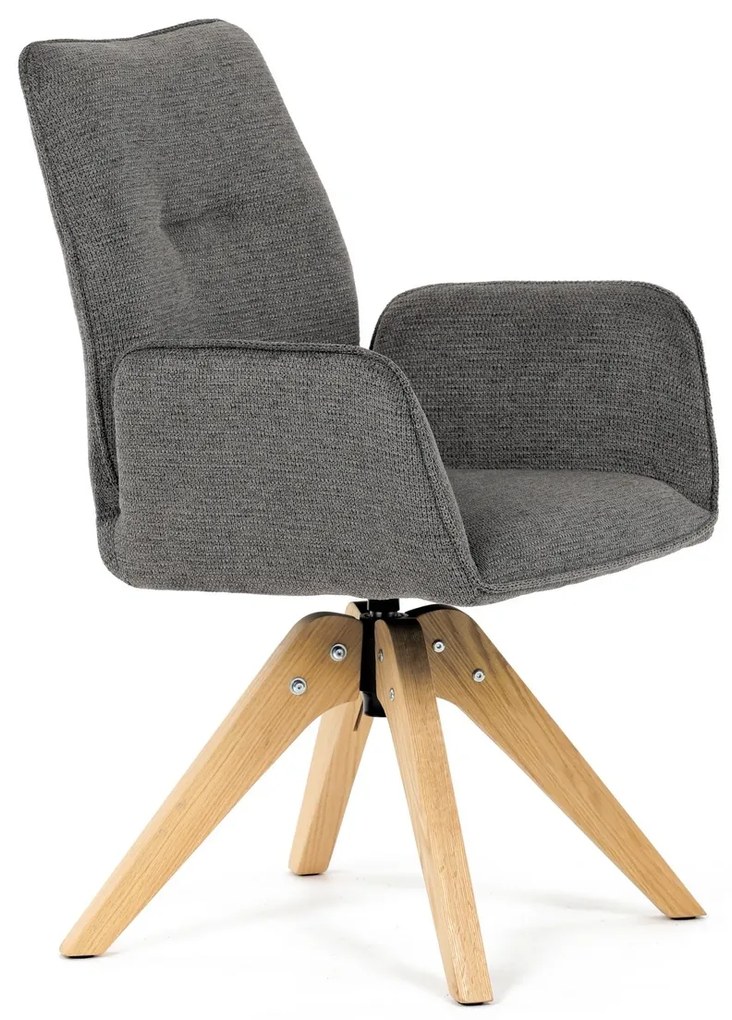 Scaun de sufragerie DCH-C2148 GREY2 cu materialimpermeabil