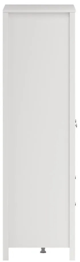 Șifonier alb cu oglindă 150x199x58 cm Madrid – Tvilum