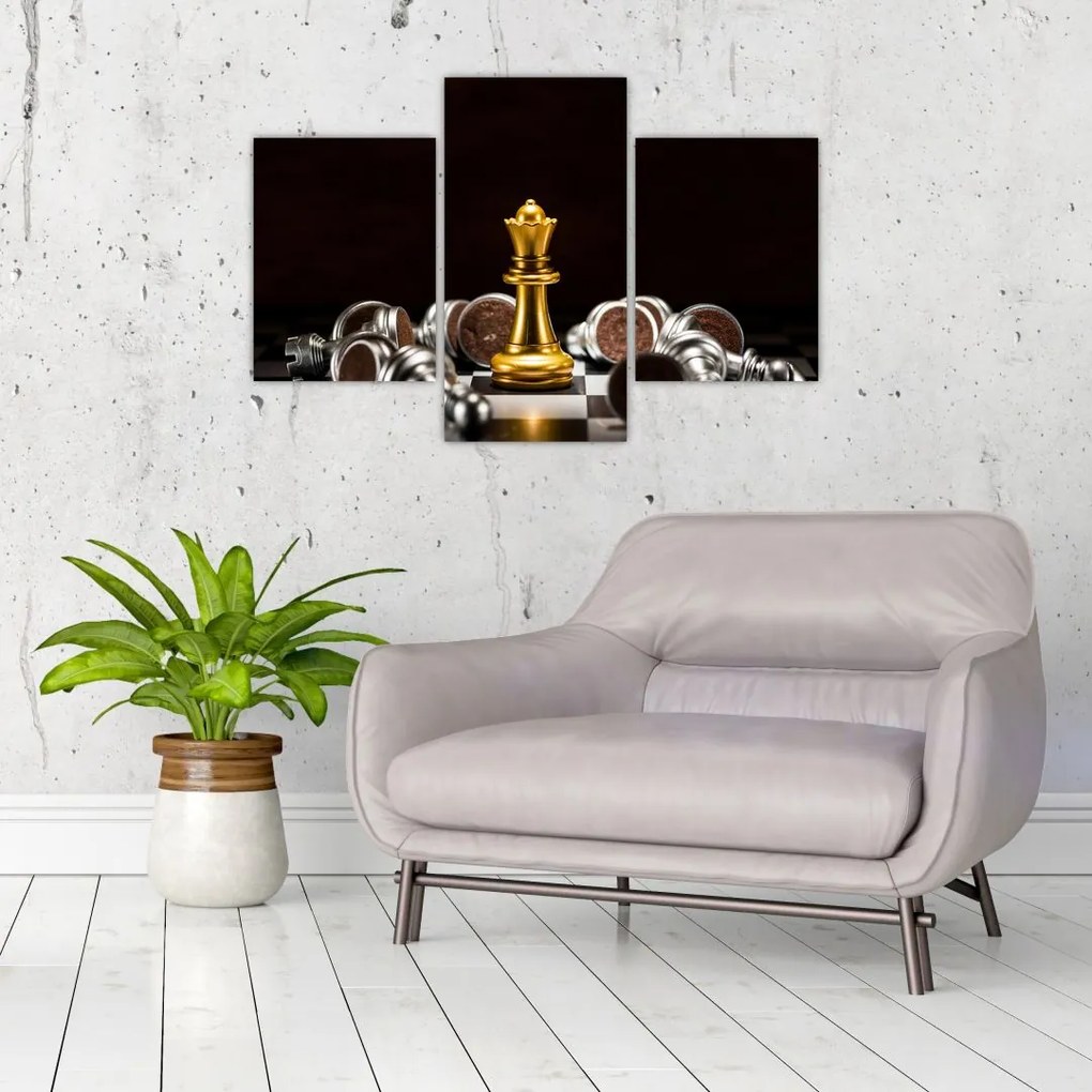 Tablou - Figurine de șah (90x60 cm)