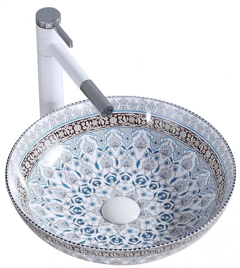 Lavoar Arte motive florale ceramica sanitara - 40 cm