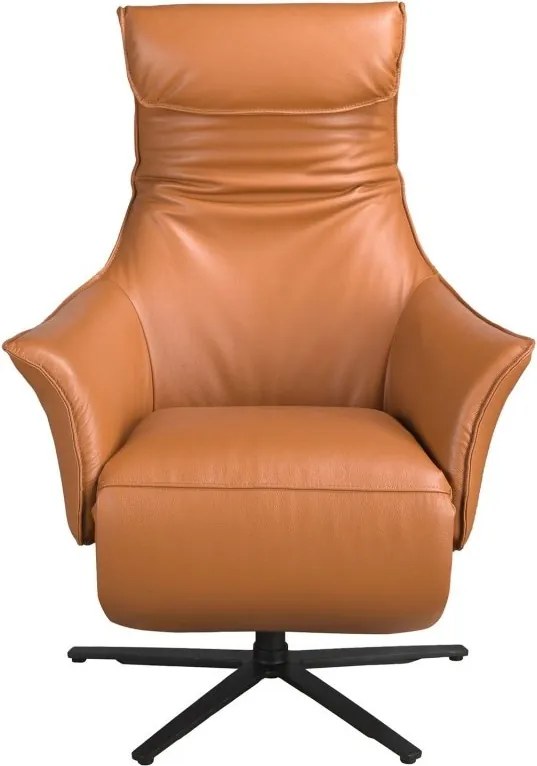 Fotoliu pivotant, functie relax, tapitat cu piele Brown