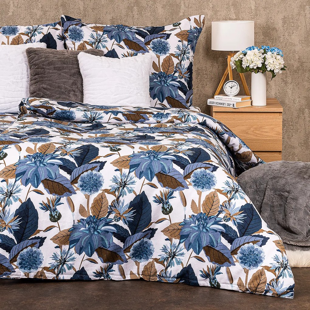 Lenjerie d epat 4Home Blooming flanelă, 140 x 220 cm, 70 x 90 cm, 140 x 220 cm, 70 x 90 cm