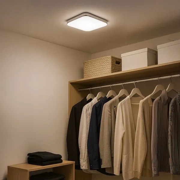 Plafonieră NEMO LED, 11W/230V, 26x26 cm, crom lucios