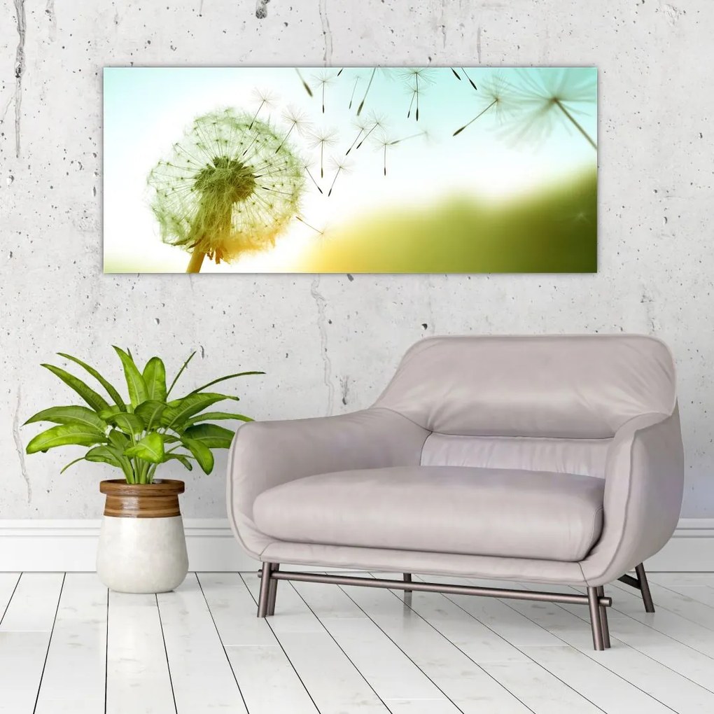 Tablou - Păpădia în vânt (120x50 cm)