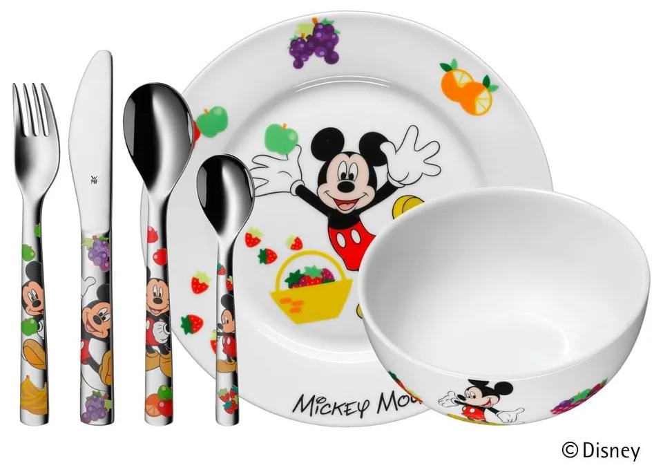 Set 6 tacâmuri din inox și veselă pentru copii Mickey Mouse