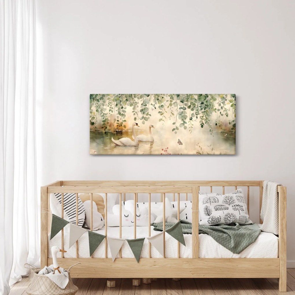 Tablou - Lac, acvariu (120x50 cm)