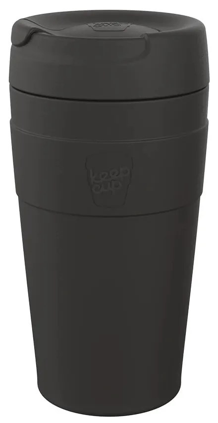 Cană termos neagră 454 ml Helix Thermal Black L – KeepCup