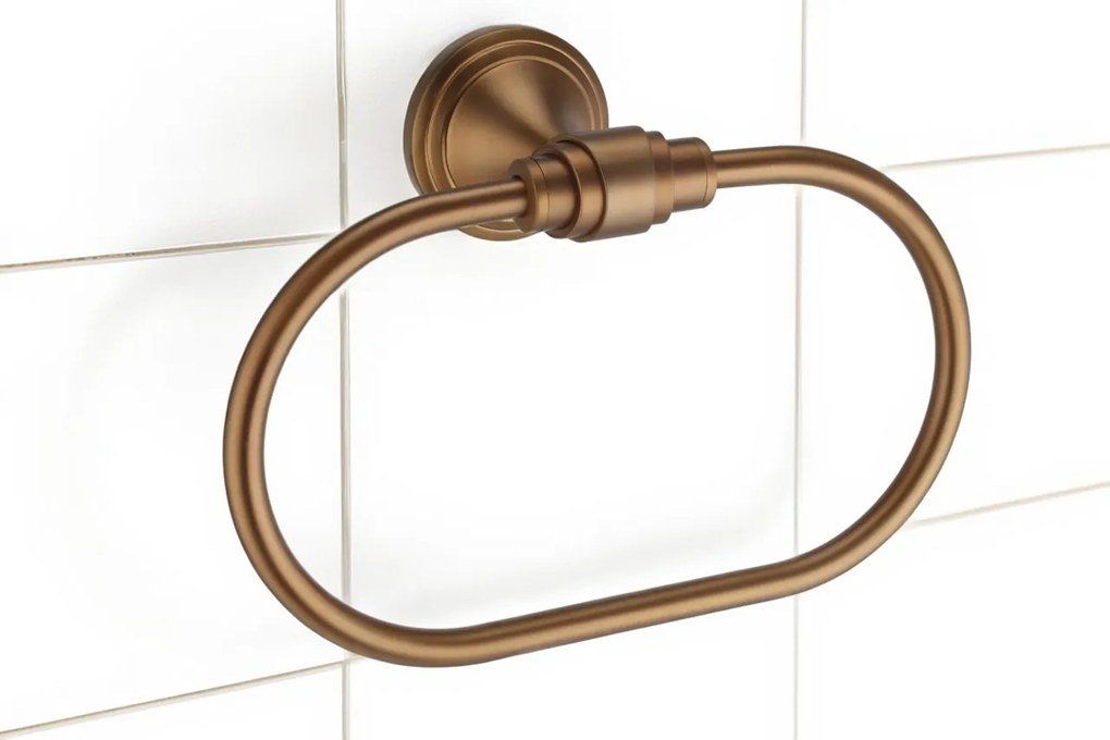 Cuier de baie Ring 16101 Brush Copper