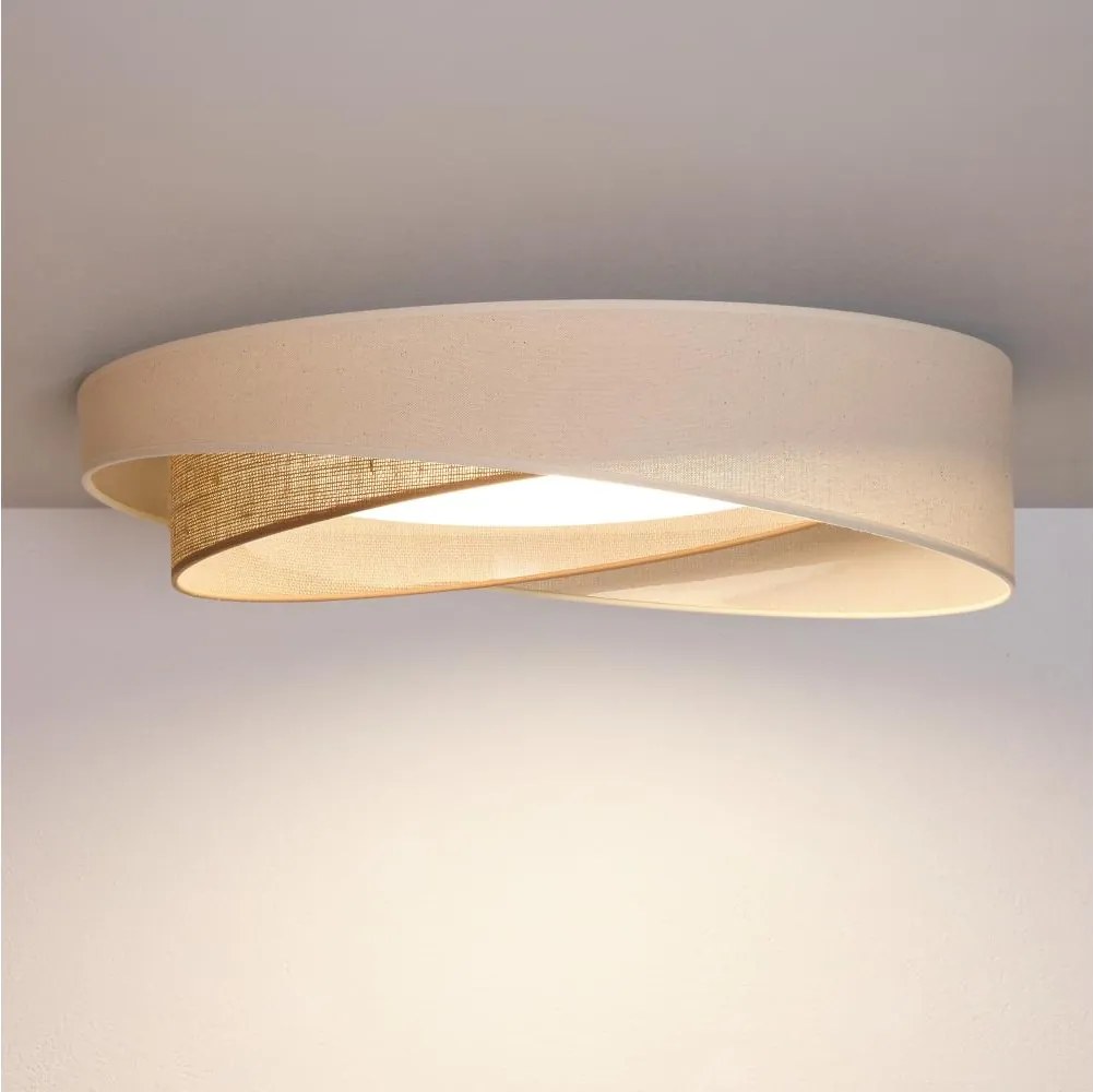 BRILAGI- Plafonieră LED VELVET TWIST LED/24W/230V 4000K diam. 55 cm kr./bej.