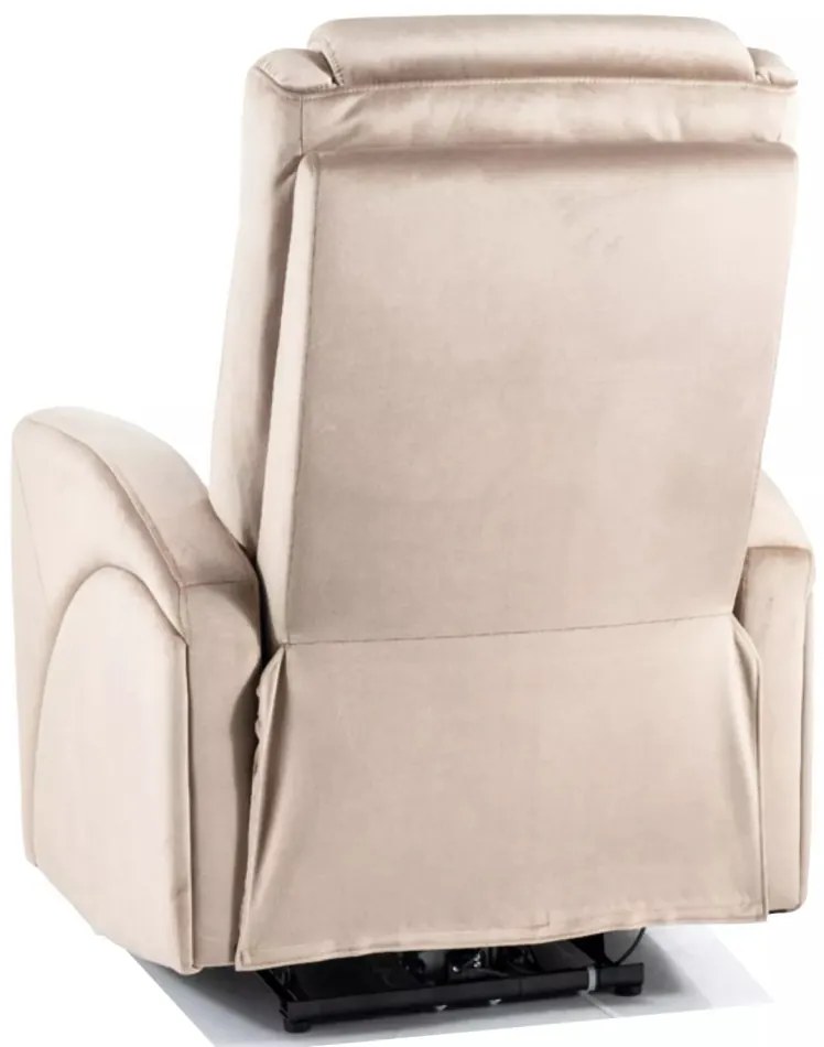 Fotoliu recliner Kronos velvet bej inchis Blu40