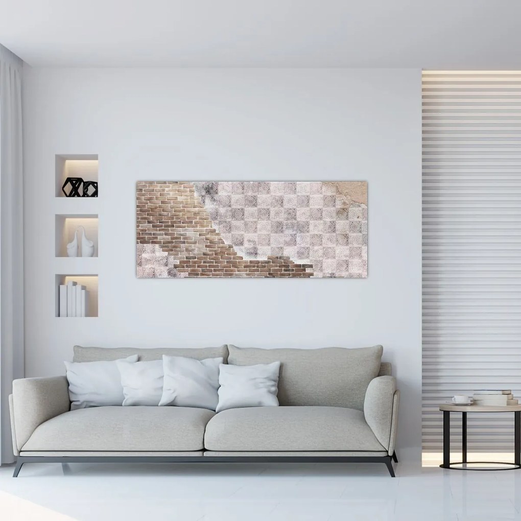 Tablou - Perete de cărămidă (120x50 cm)