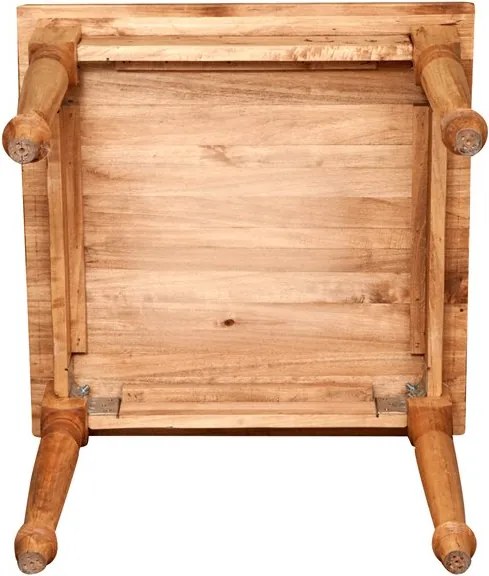 Masa fixa, L80 80 H78 cm, lemn Masiv