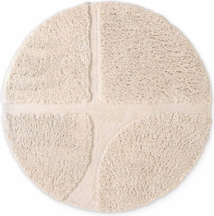 Covor crem țesut manual rotund ø 200 cm Lambeth Jasper – Ted Baker