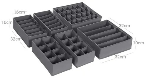 Organizator pentru sertar GRANT, gri