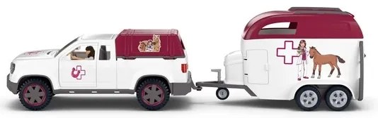 Schleich 42704 Veterinar mobil cu remorcă