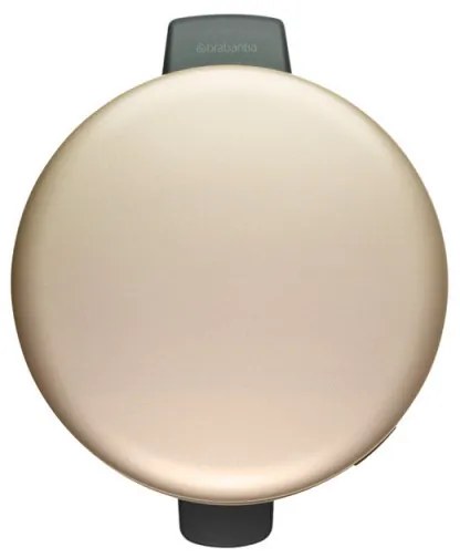 Cos de gunoi cu pedala Brabantia NewIcon 1003205, 20 L, Inchidere lina, Baza antiderapanta, Auriu metalic