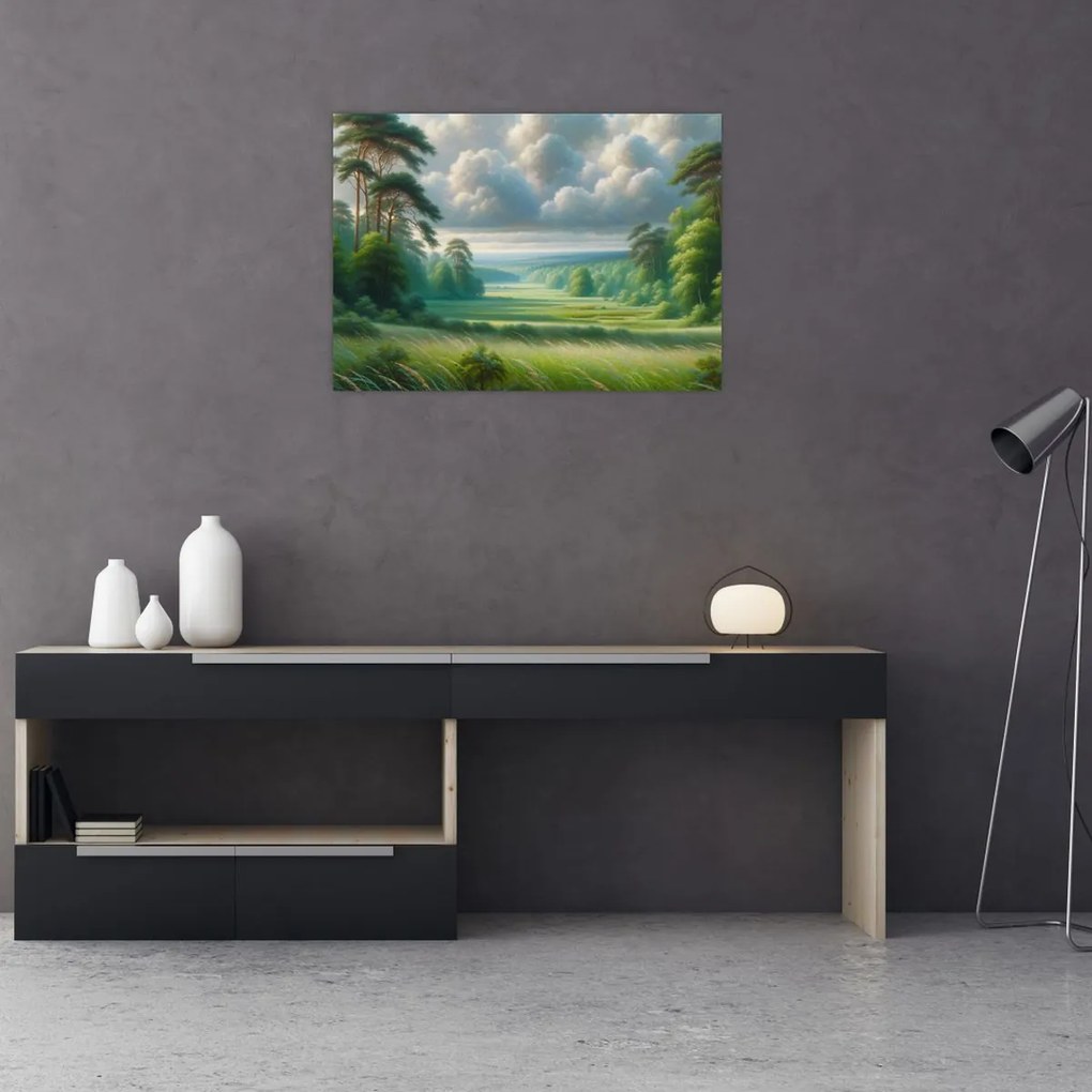 Tablou - Peisaj verde (70x50 cm)