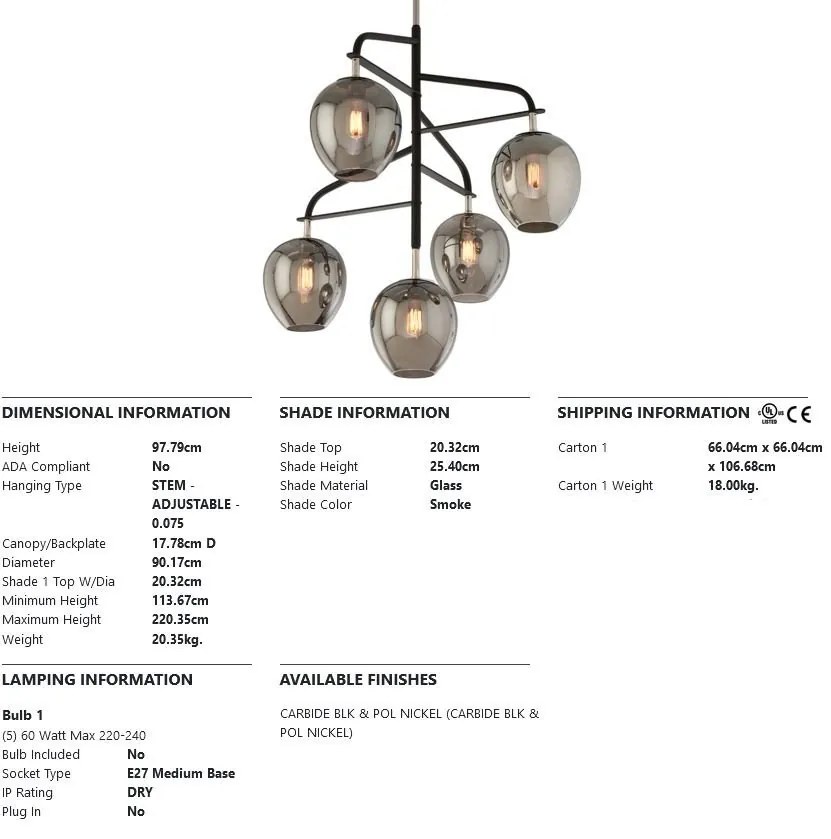 Candelabru design modern ODYSSEY