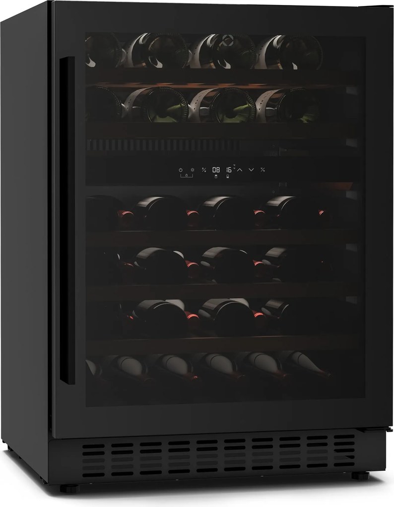Klarstein Velaire Frigider de vin încorporabil | Modern, Elegant | Protecție UV | Dual-Zone | 46 sticle