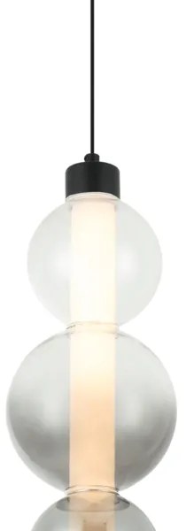 Lustră LED suspendată pe cablu LUMMI LED/19W/230V negru/fumuriu