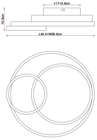 Plafonieră LED KAMILLA LED/36W/230V Globo 67237-36