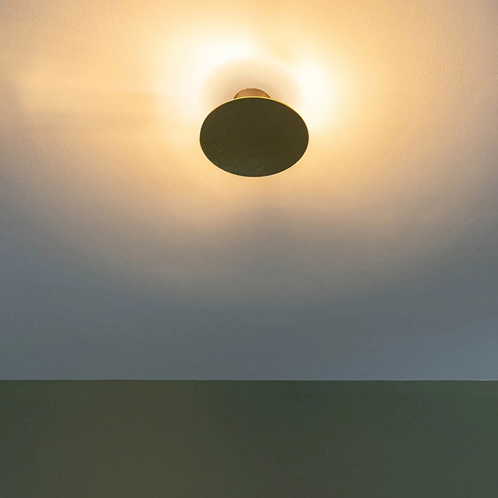 Lampă de perete inteligentă rotundă aurie incl. 2 Wifi g9 - Pulley