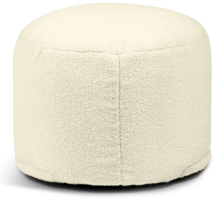 Fotoliu bean bag maro cu tapițerie din țesătură bouclé Mini – SLOWDOWN