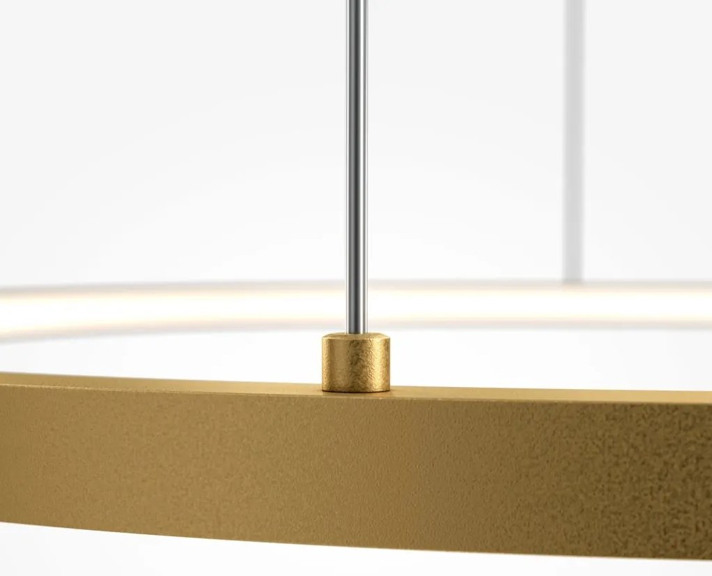 Lustra LED, pendul design modern Glint alama 63x78cm