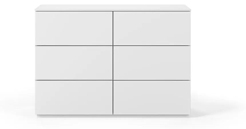 Comodă cu sertare TemaHome Join, alb, 120 x 84 cm