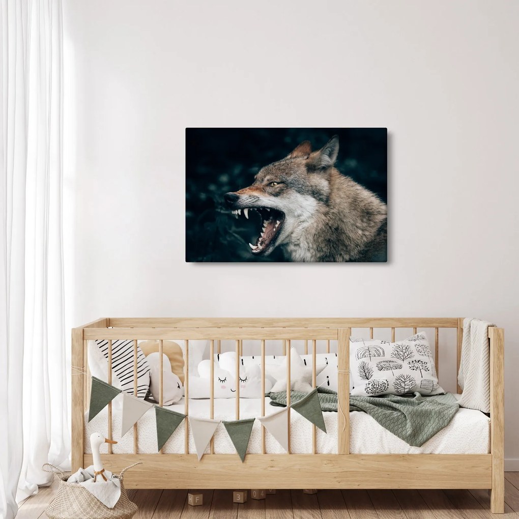 Tablou cu lup (90x60 cm)