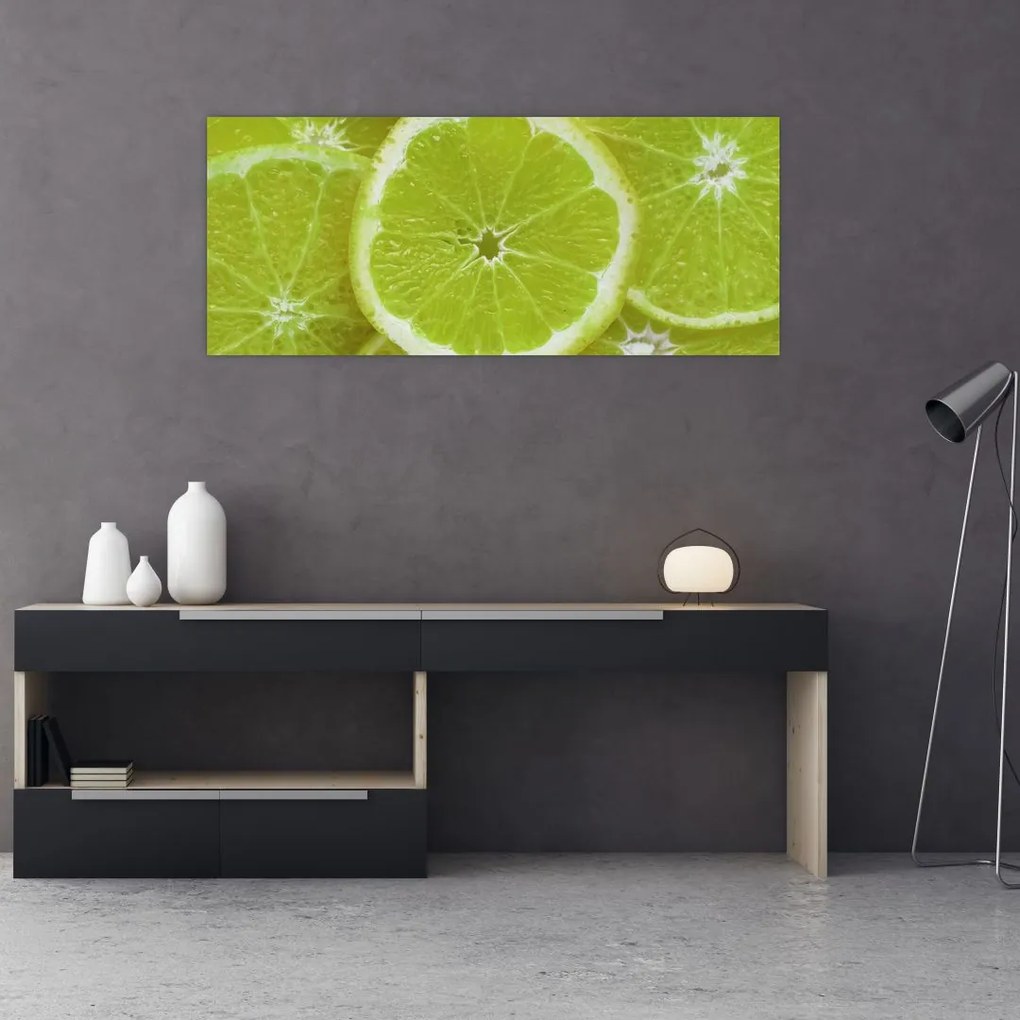 Tablou - lămâie tâiată (120x50 cm)