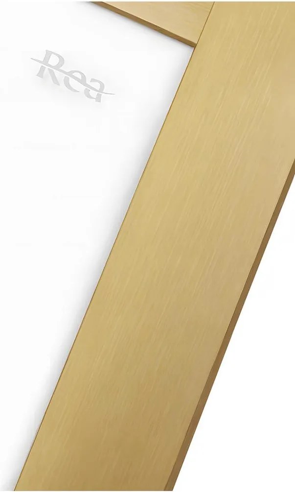 Cabina de dus Rea City cu cadita neagra 80x80 cm auriu periat