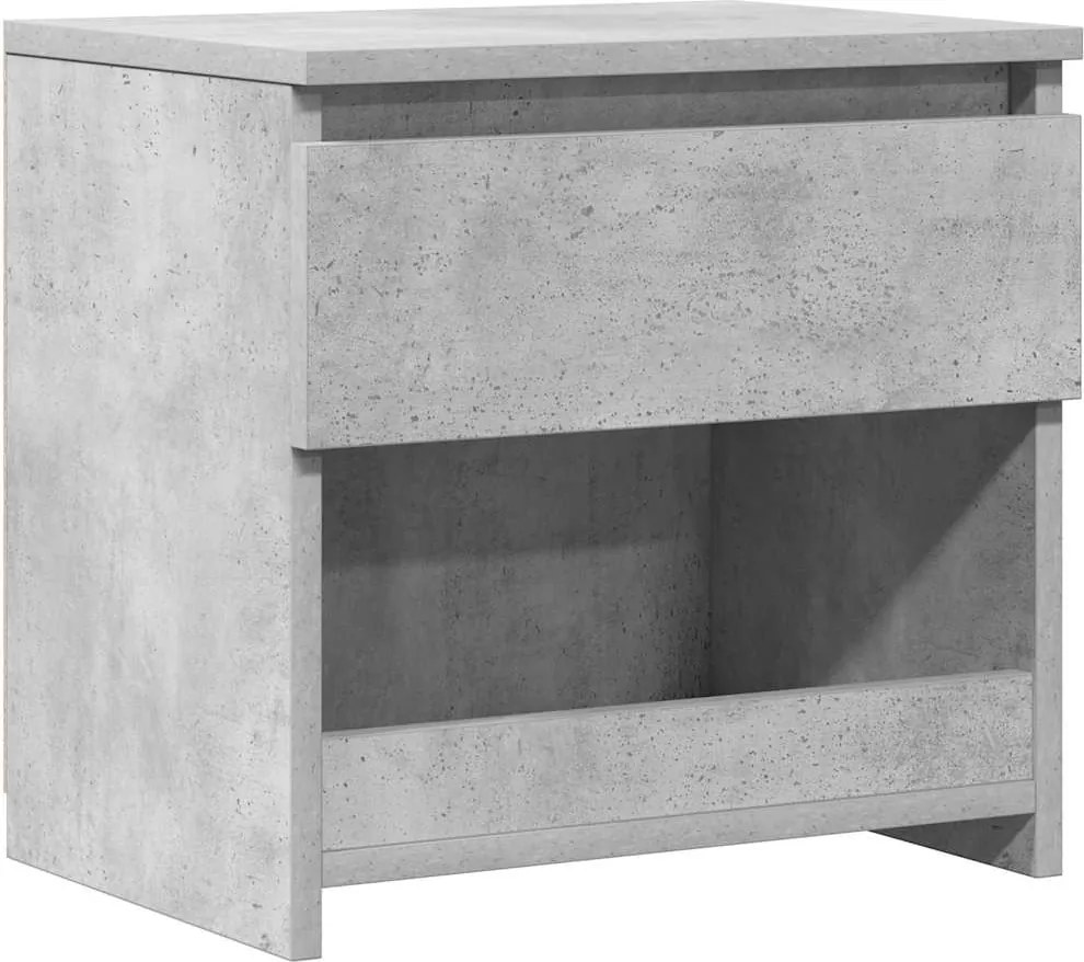 vidaXL Noptieră, gri beton, 40x30x39 cm, lemn prelucrat