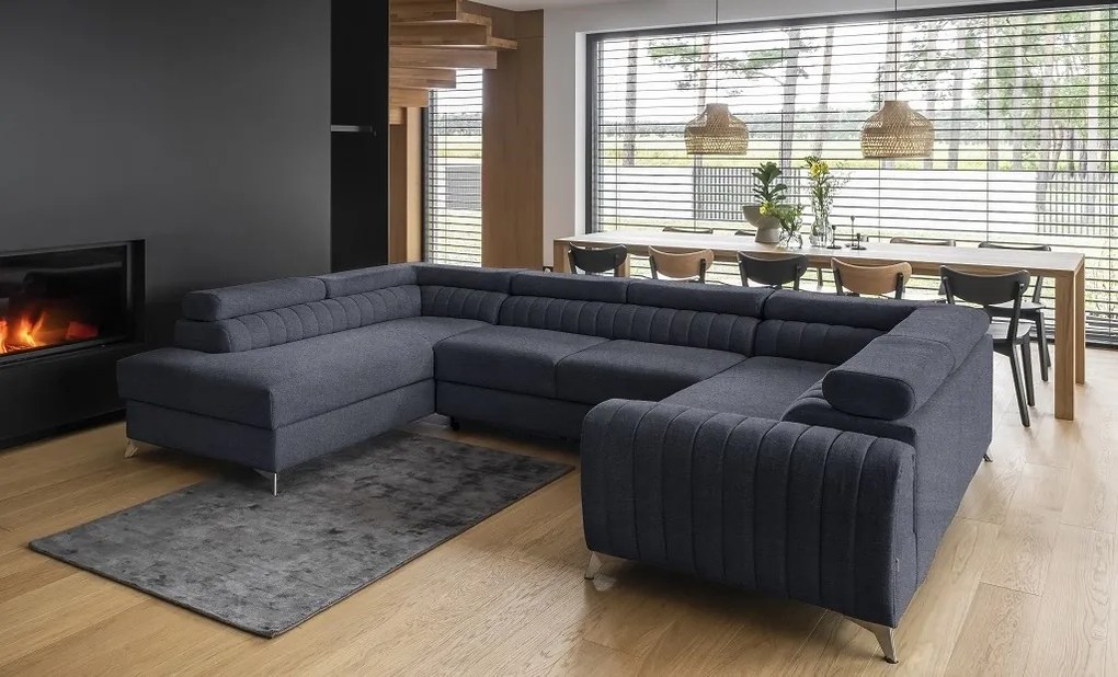 Coltar living extensibil Louis – L340 x l202 x h92 cm