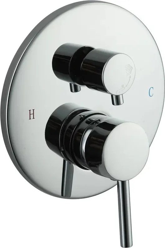Baterie cada-dus incastrata Inter Ceramic cu corp ingropat