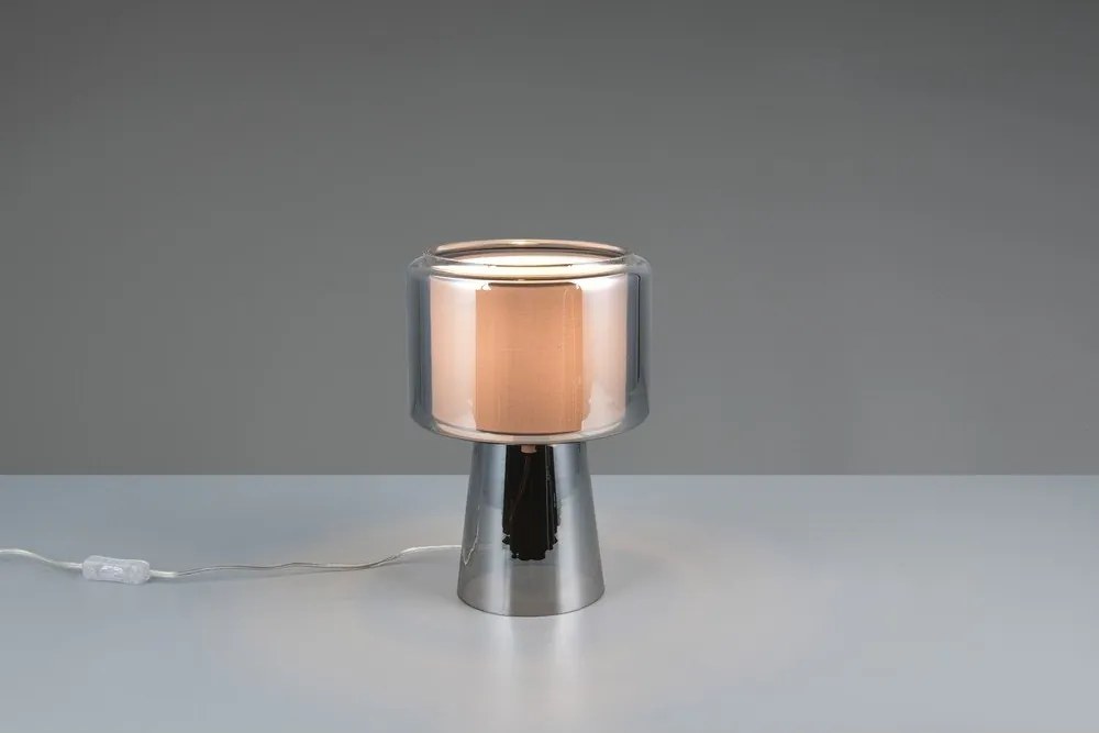 Veioză gri (înălțime 29 cm) Rocka – Trio