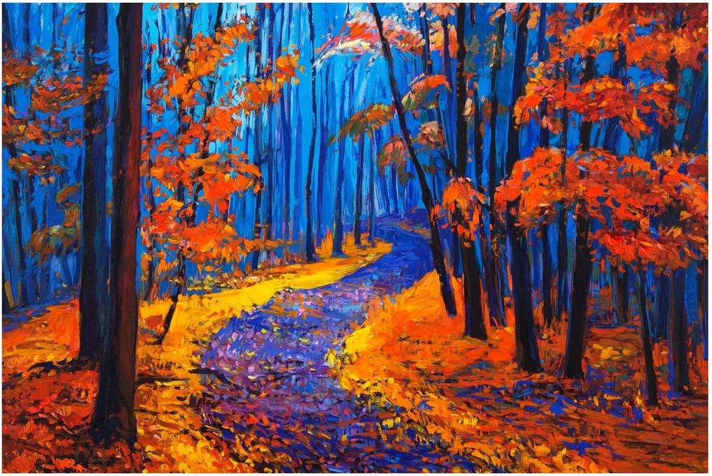 Tablou - Pădurea toamna (90x60 cm)