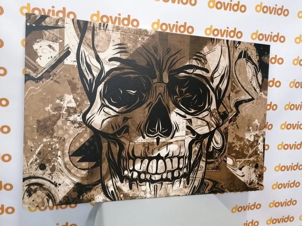 Tablou craniu în design sepia