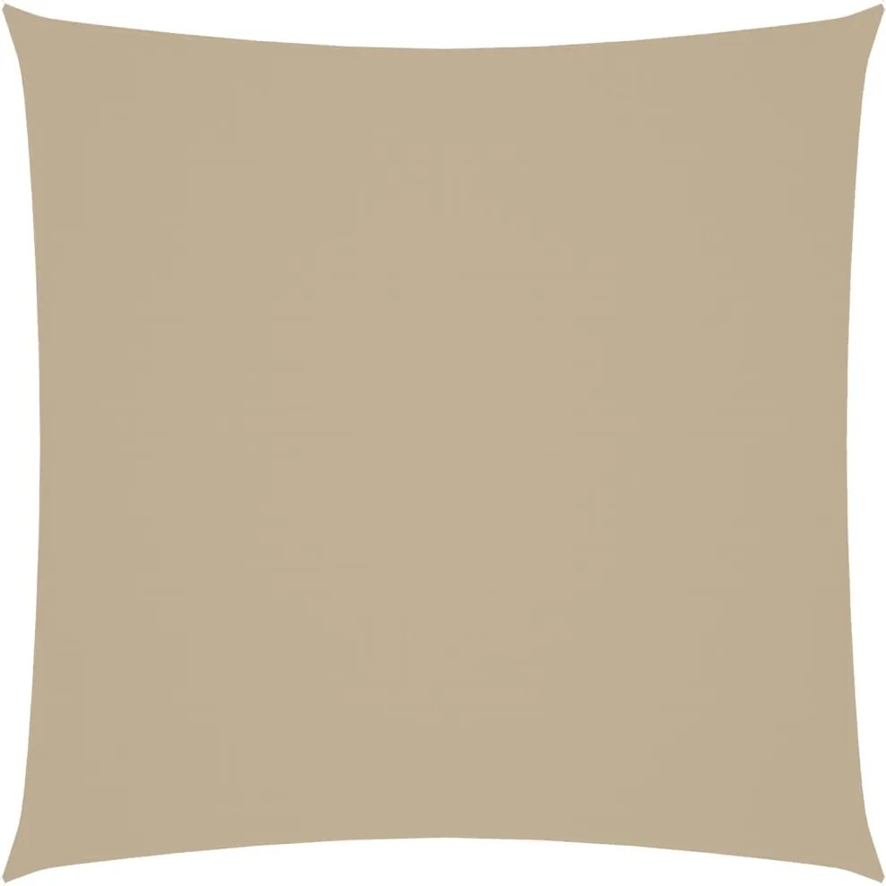 vidaXL Pânză parasolar, bej, 4x4 m, țesătură oxford, pătrat