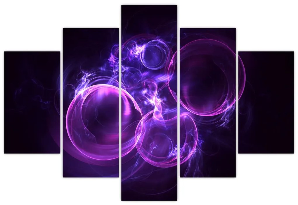 Tablou abstract cu bulbuci (150x105 cm)