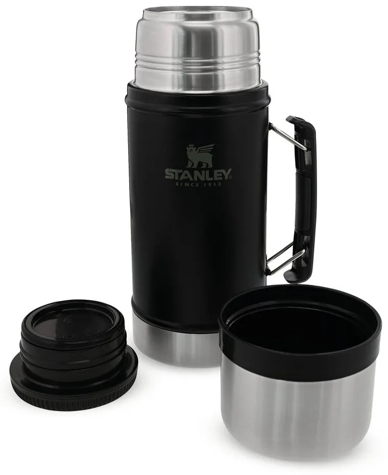 Termos negru pentru mâncare din oțel inoxidabil 940 ml Legendary Classic Black – Stanley