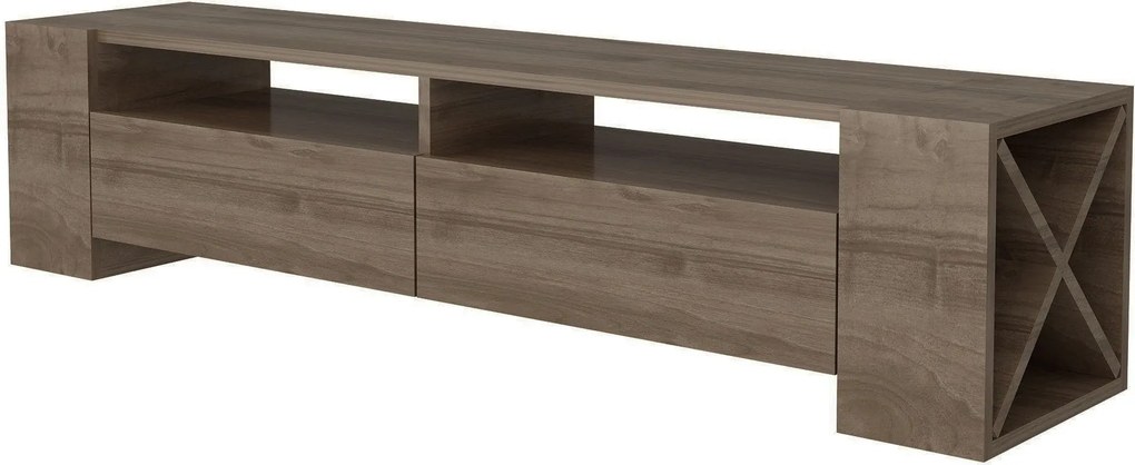 Comoda Sosruko, nuc, PAL melaminat, 155x35x35 cm