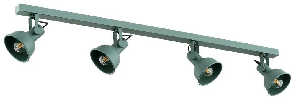 Lustra cu 4 spoturi directionabile design modern Lenora verde