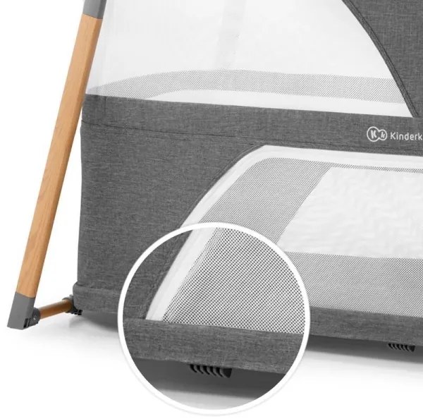 Pătuț de voiaj KINDERKRAFT  4 în 1 SOFI gri
