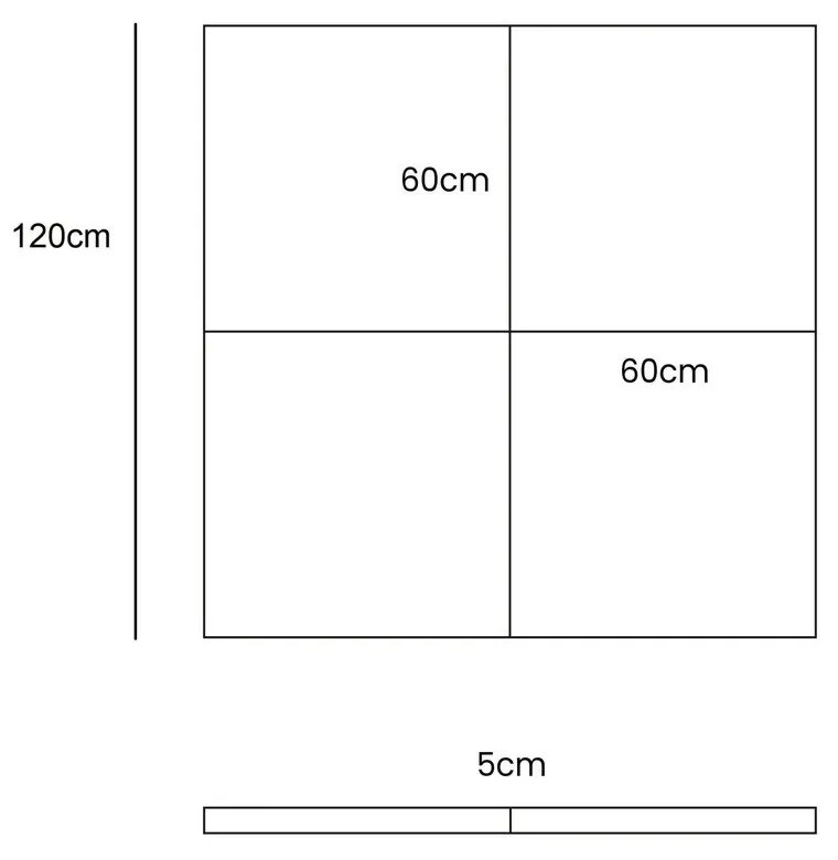 Saltea de joacă pentru copii albastru prăfuit 120x120 cm – Meowbaby