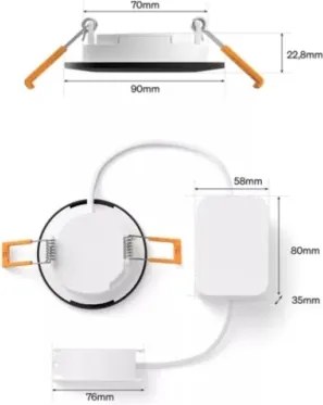 Philips - Set de 2 spoturi încastrate LED RGBW, reglabile, pentru baie Hue SLIM LED/8,3W/230V IP44