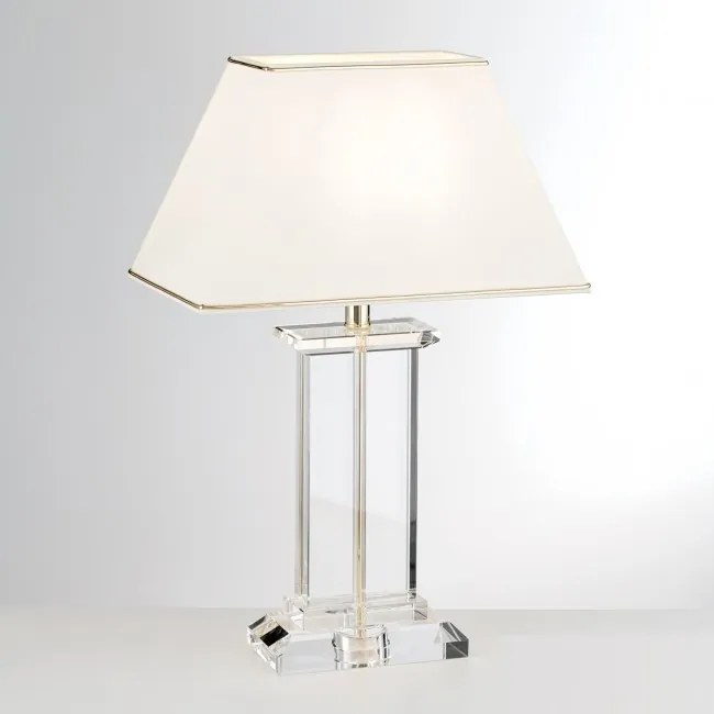 Veioza, lampa de masa design LUX VERONIQUE, auriu/ abajur crem