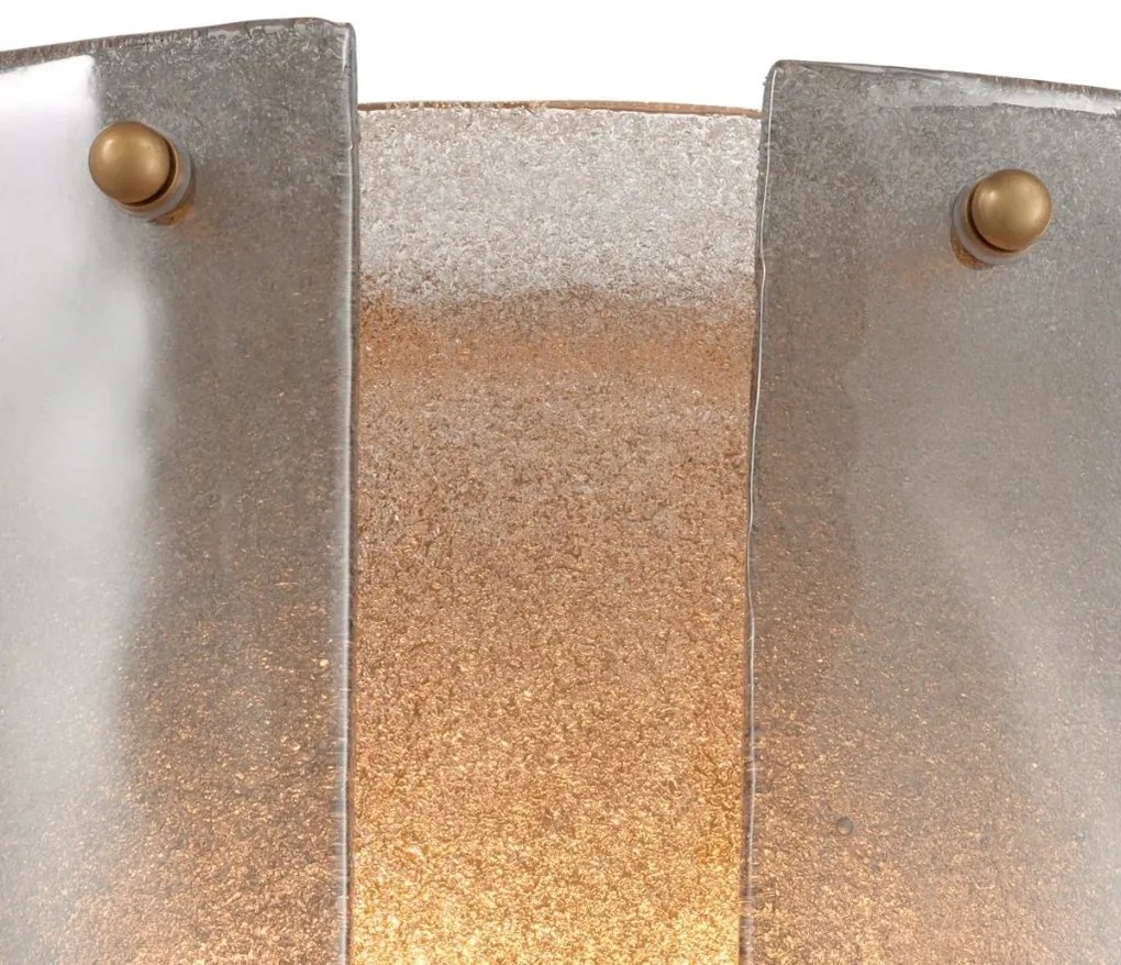 Aplica de perete LUX design deosebit Asinara, sticla fumurie
