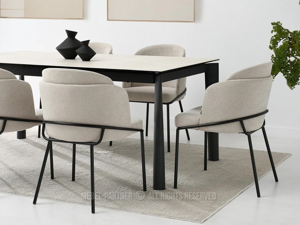Scaun Conor (bej + negru). Promo -11%. 1111009