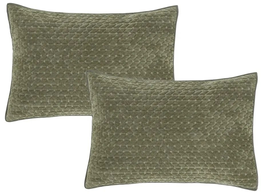 Fețe de pernă 2 buc. 50x75 cm Attica Velvet Embroidered – Bianca